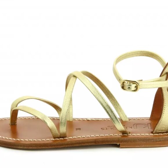 K.Jacques Epicure Sandals in Gold, Size 40 - Picture 3 of 5